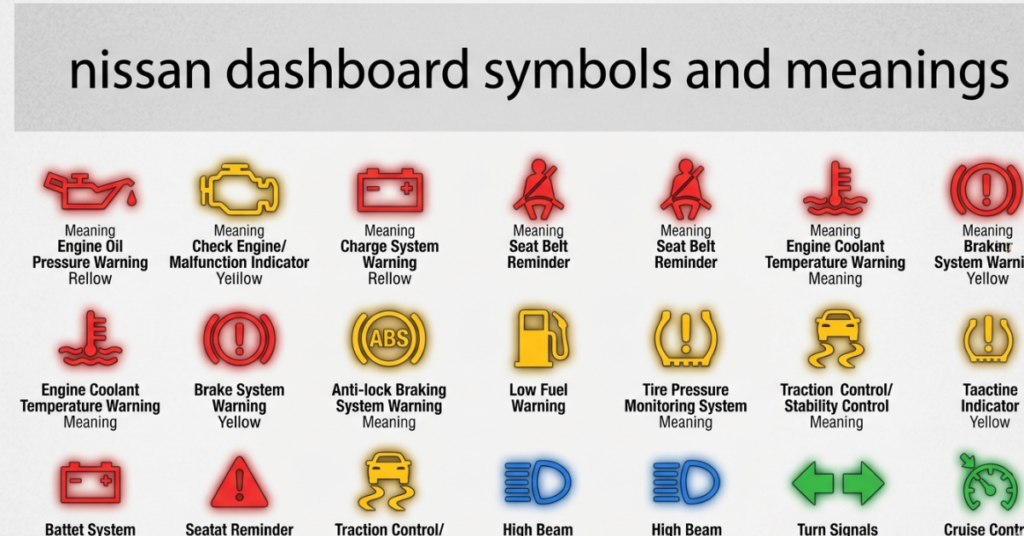 Nissan Dashboard Symbols and Meanings: Complete Guide