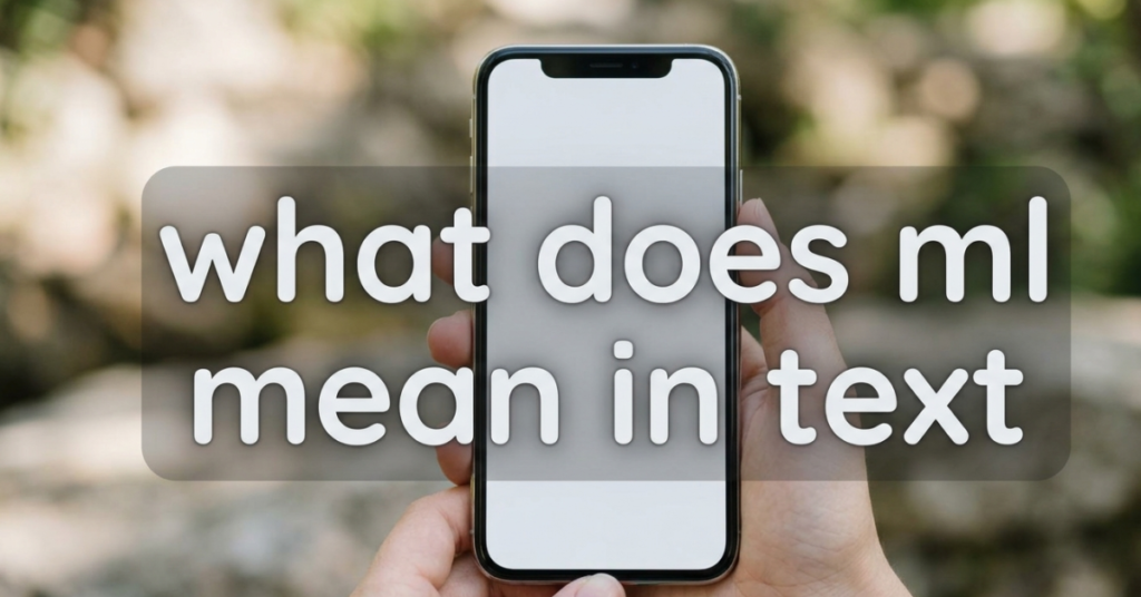 What Does ML Mean in Text? Simple Meaning Explained