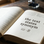 Text States Synonym: Better Ways to Say “It States”