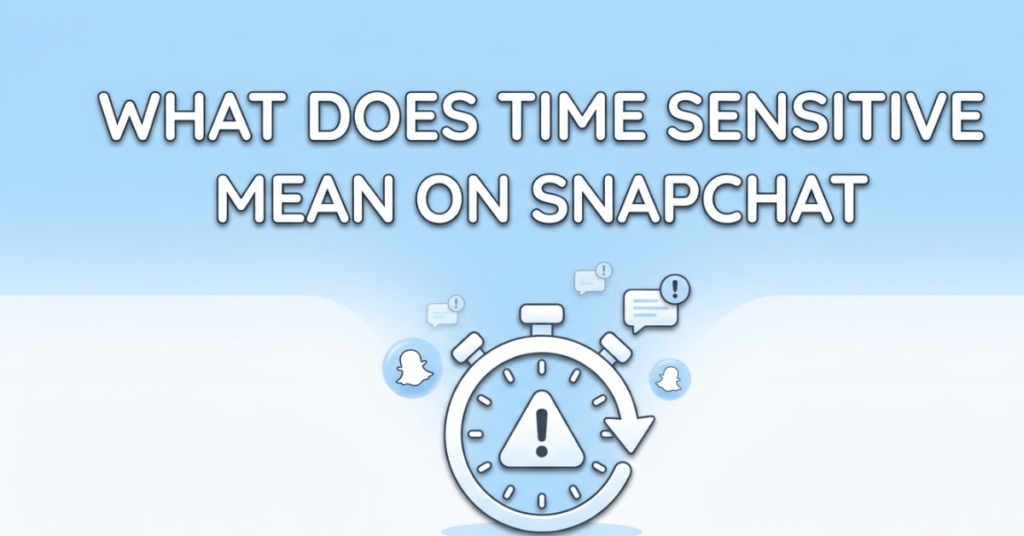 What Does Time Sensitive Mean on Snapchat?