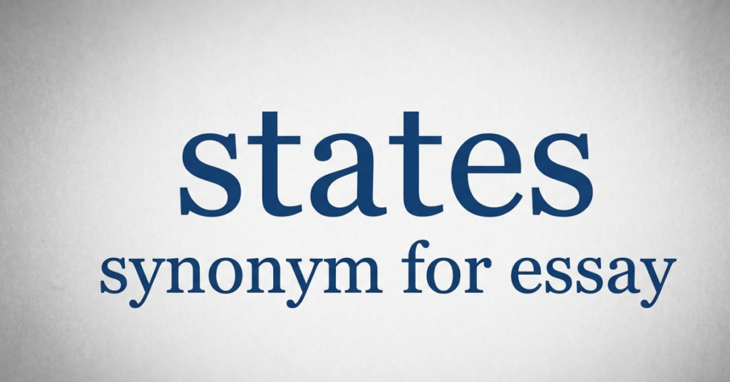 States Synonym for Essay: Better Words to Improve Your Writing