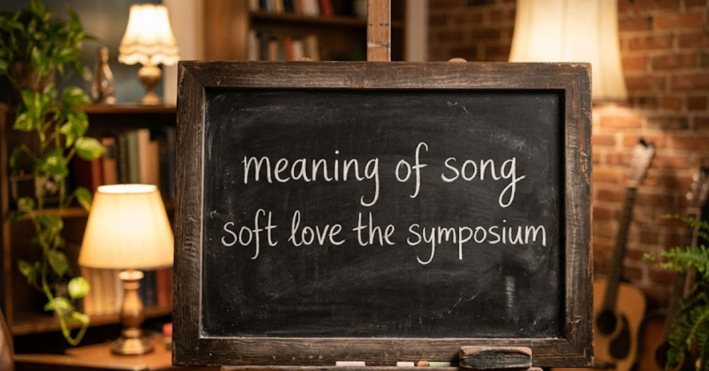 Meaning of Song Soft Love – The Symposium Explained