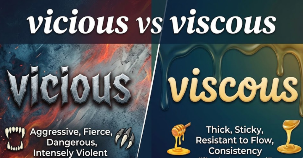 Vicious vs Viscous: What’s the Difference?