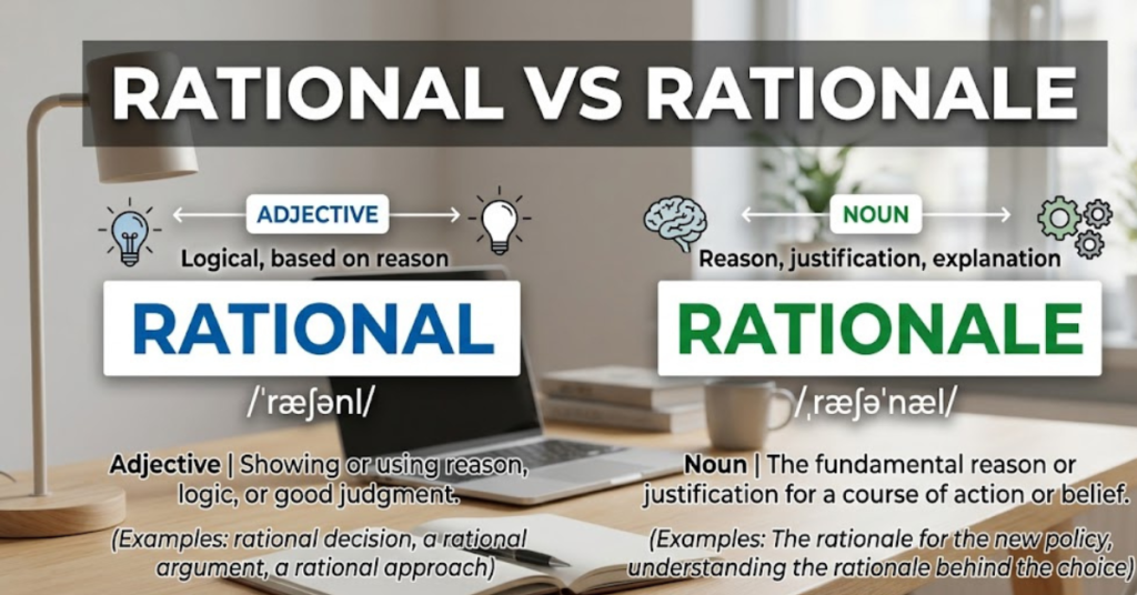 Rational vs Rationale: What’s the Difference?