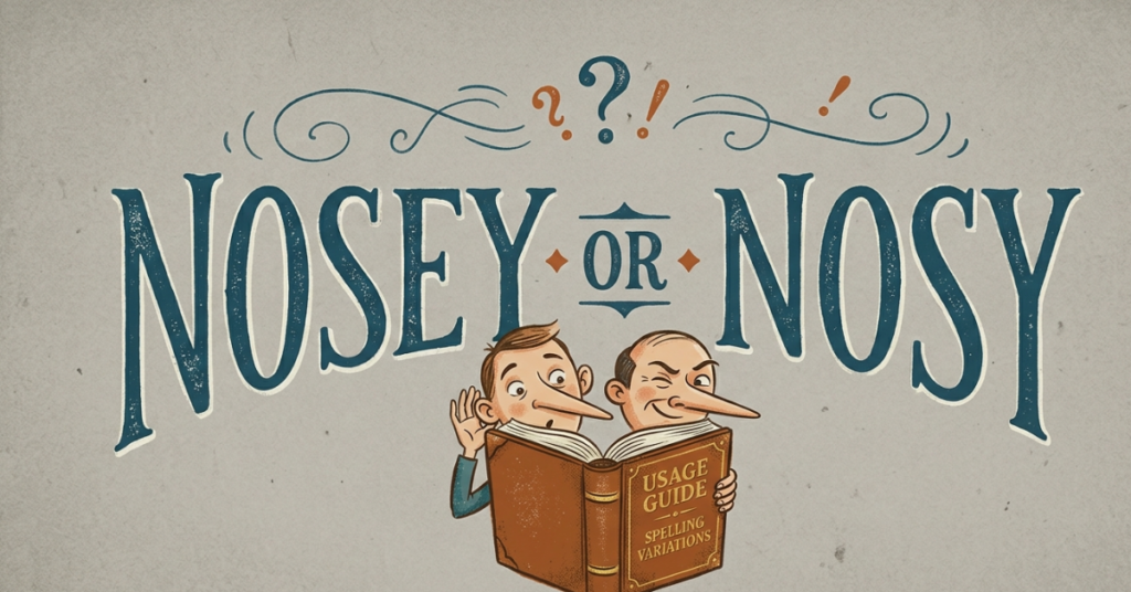 Nosey or Nosy: Which One Should You Use?