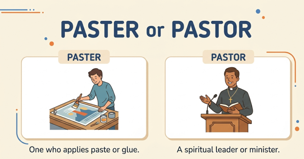 Paster or Pastor: Which One Is Correct?
