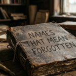 Names That Mean Forgotten: Meaning, Origins & Ideas