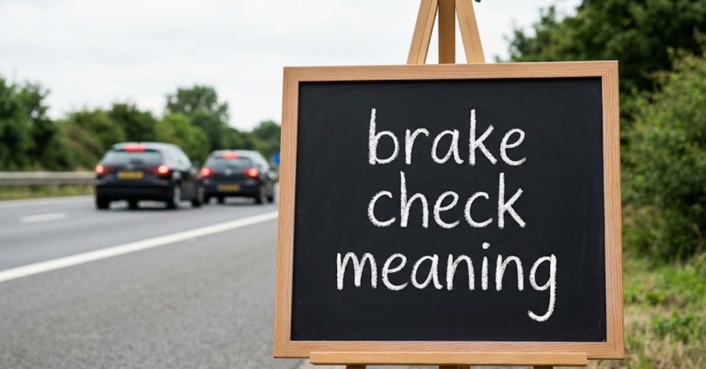 Brake Check Meaning: What It Really Means on the Road