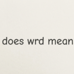 What Does WRD Mean in Text?