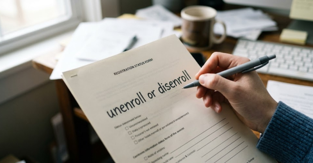Unenroll or Disenroll: What’s the Difference and When to Use Each