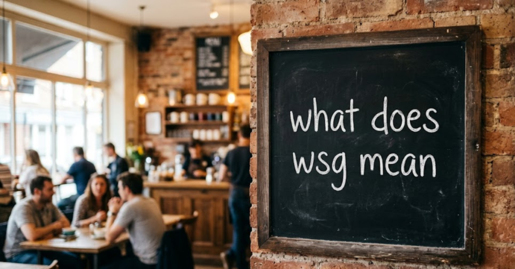 What Does WSG Mean in Text and Slang?