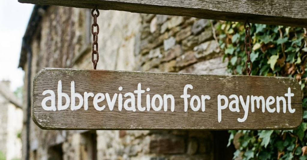 Abbreviation for Payment: Meaning, Usage & Short Forms Explained