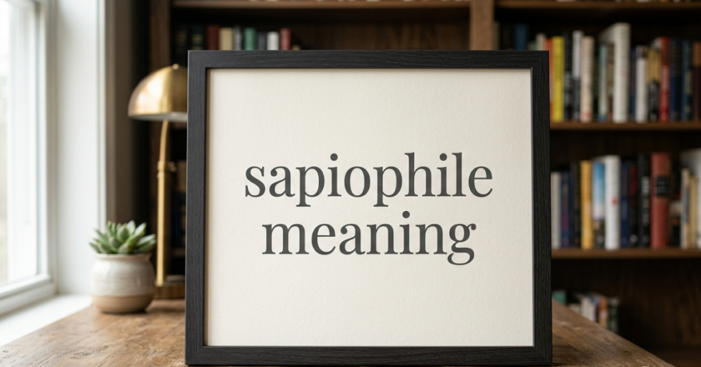 Sapiophile Meaning: What It Means and Why People Use It