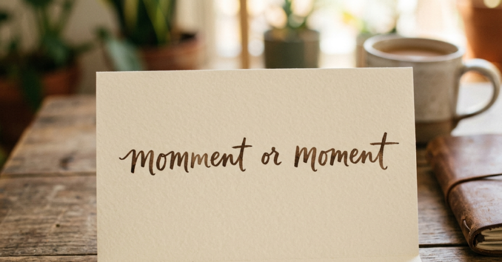 Moment or Momment: What’s the Correct Spelling?