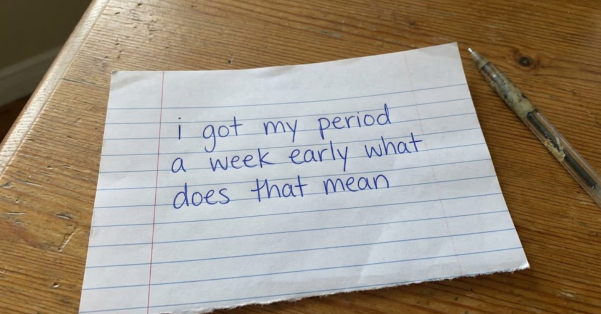 A Week Early Period a Week Early: What It Means & When to Worry