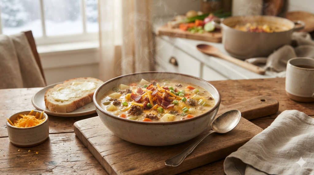 Cheeseburger Soup